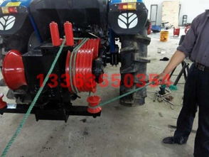 廠家直銷280拖拉機絞磨 四輪雙驅拖拉機絞磨批發 霸州市康仙莊偉業橡塑制品廠 電線桿運桿車